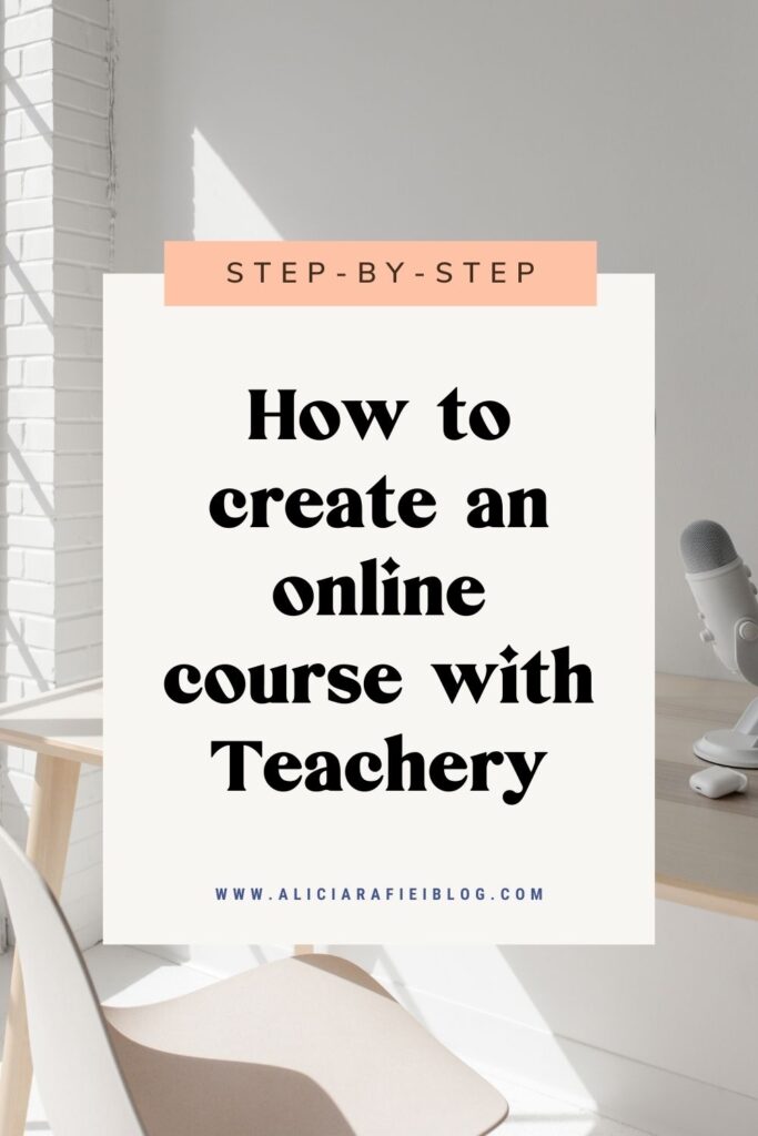 how to create an online course with Teachery