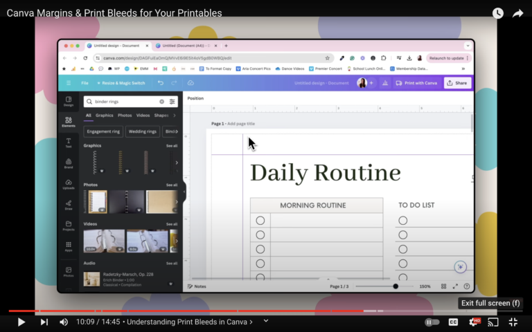 Mastering Margins and Print Bleeds for Your Canva Printables - Alicia ...