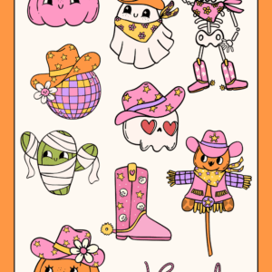 10 Spooky Cute Halloween Canva Elements Sets